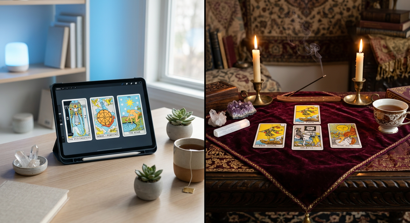 Online Tarot vs In Person Reading: 2026 Complete Guide
